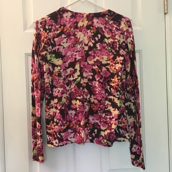 Charter Club Floral Cardigan Size s small pink - Picture 3 of 4